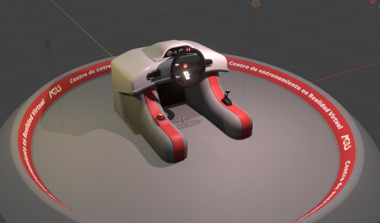 ReactVR — Volante y controles 3D